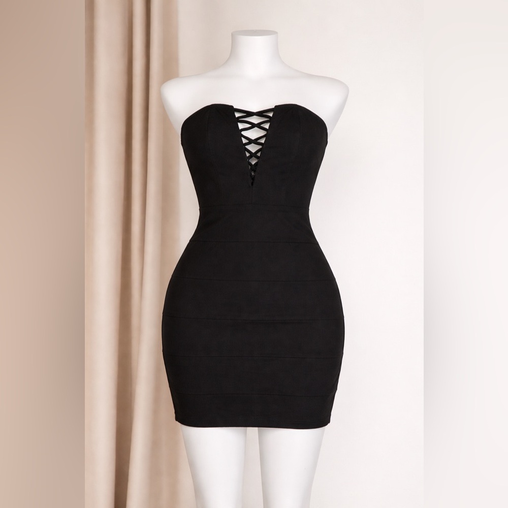 Strapless bodycon dress from Macy’s